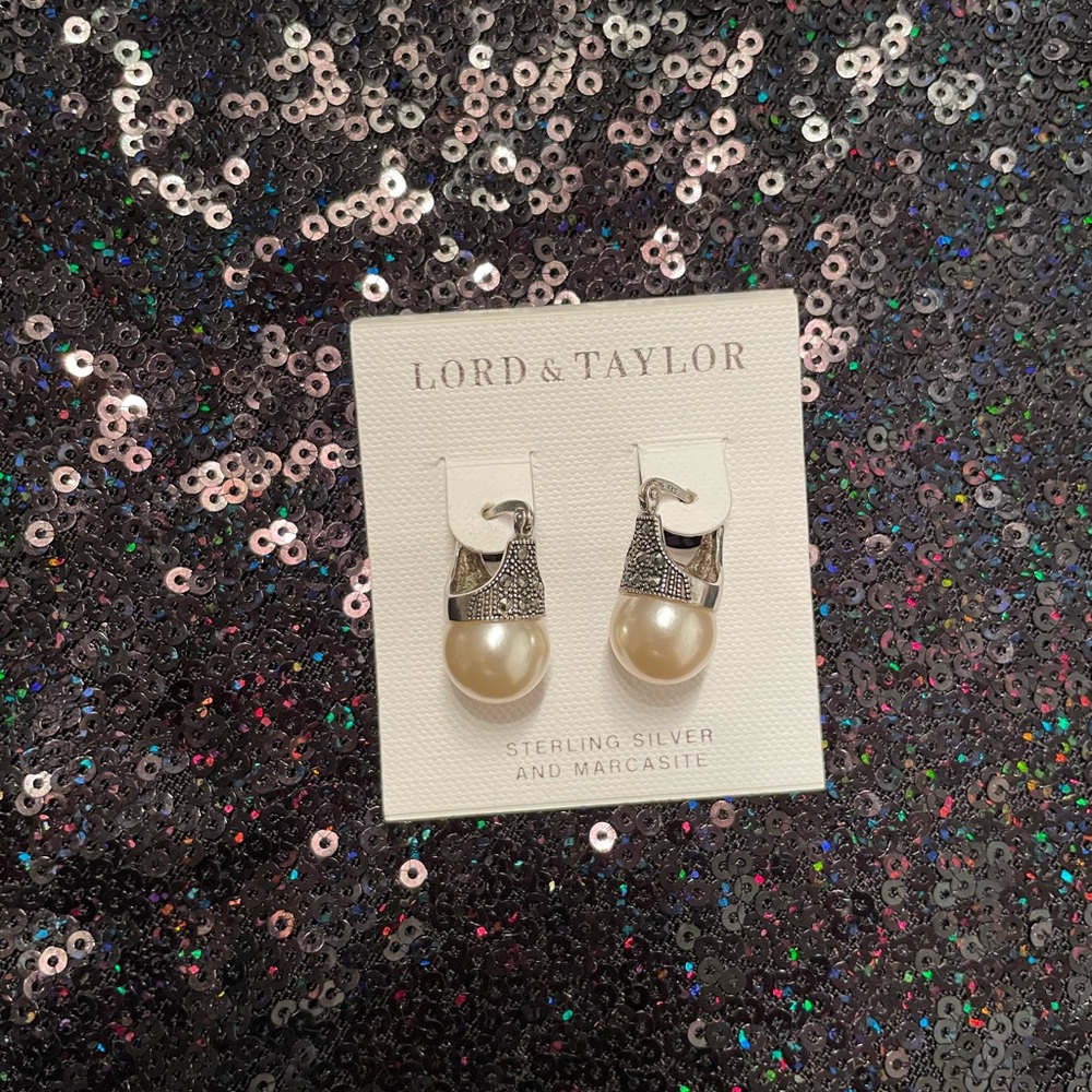 Sterling Silver and Marcasite Earrings